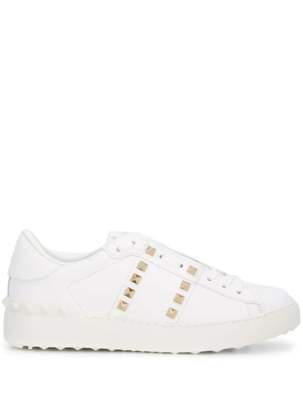 Rockstud Untitled Leather Sneakers made by Valentino Garavani