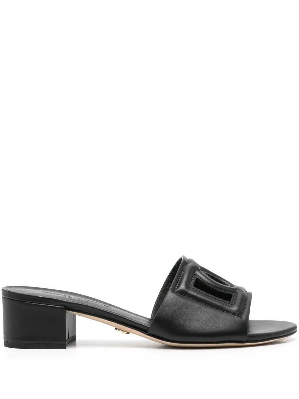 Dg Logo Leather Mules sold by Wanan Luxury
