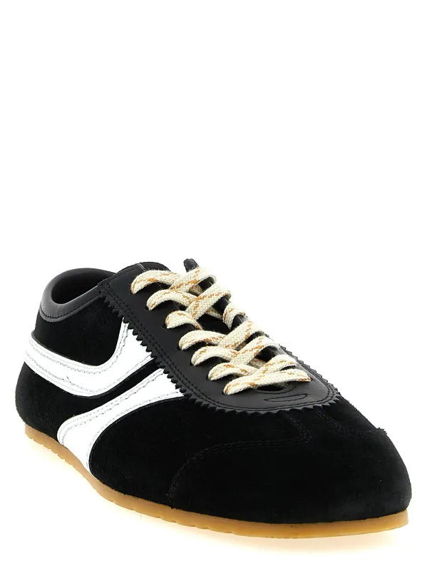 Suede Sneakers White/Black made by Dries Van Noten