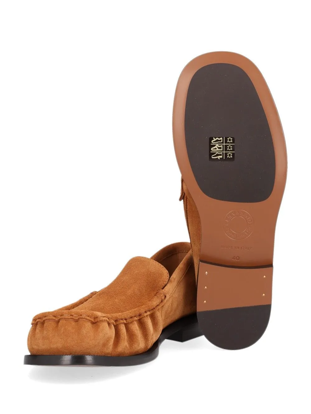 Slip-On Suede Loafers Scarpe Basse Brown sold by Wanan Luxury product image thumbnail 5