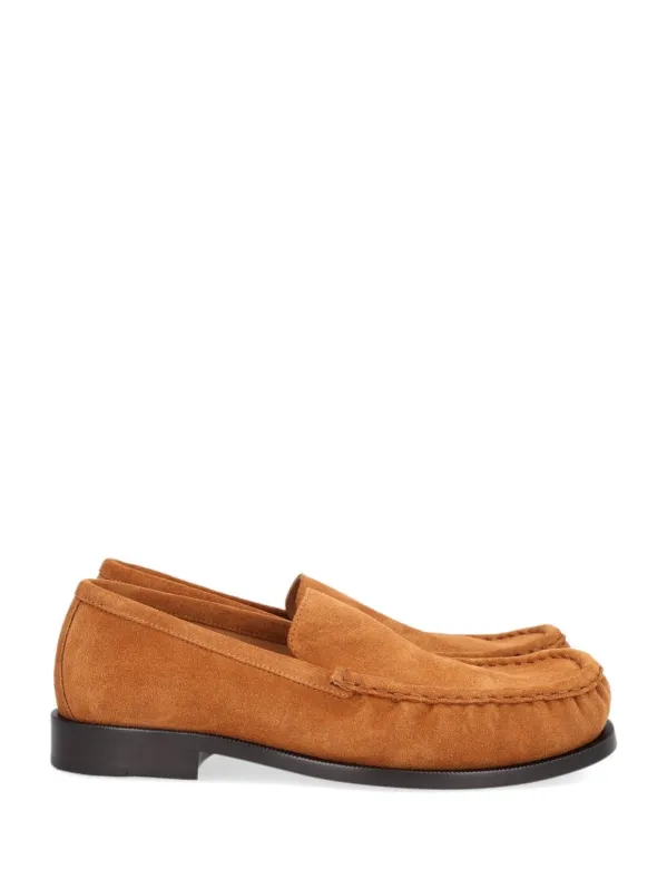 Slip-On Suede Loafers Scarpe Basse Brown made by Dries Van Noten