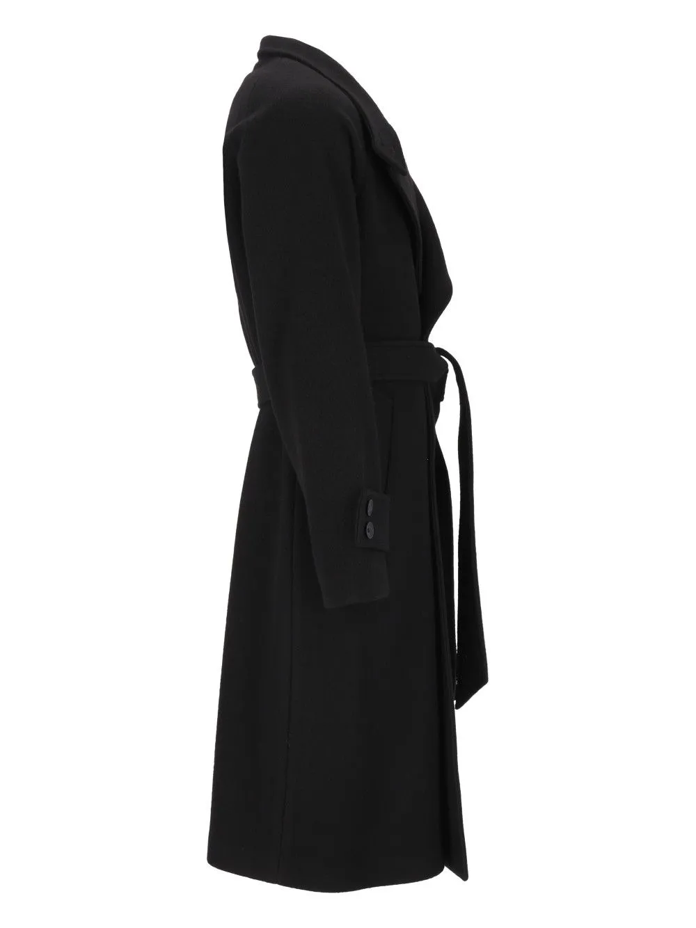 Cappotto Heron 78 Lana 22 Poliammide Coats Black sold by Wanan Luxury product image thumbnail 3