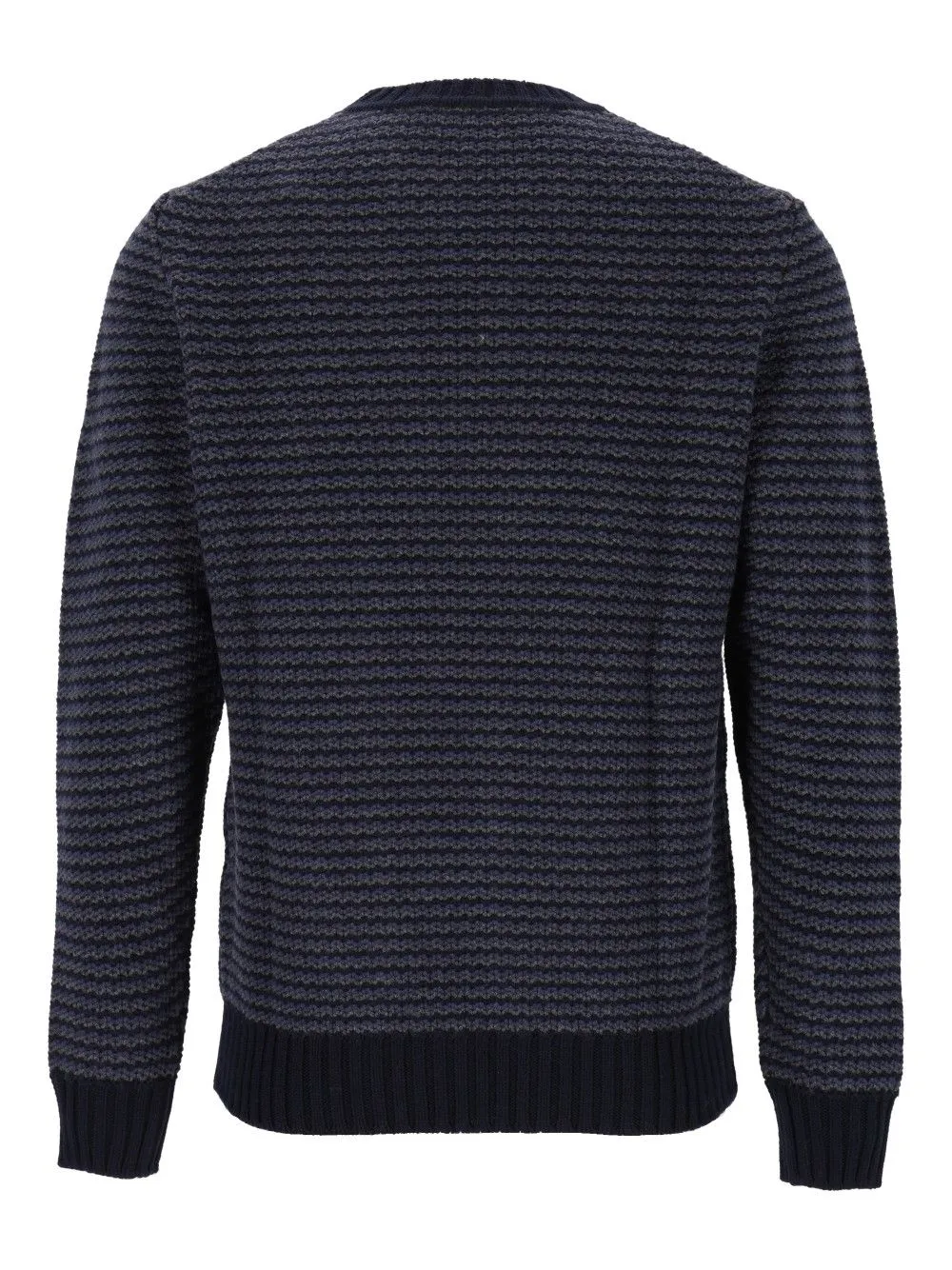 Striped Crew Neck Sweater Knitwear Blue sold by Wanan Luxury product image thumbnail 2