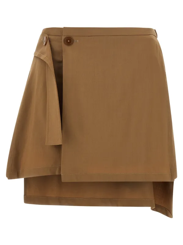 Meghan Kilt Skirts Brown made by Vivienne Westwood