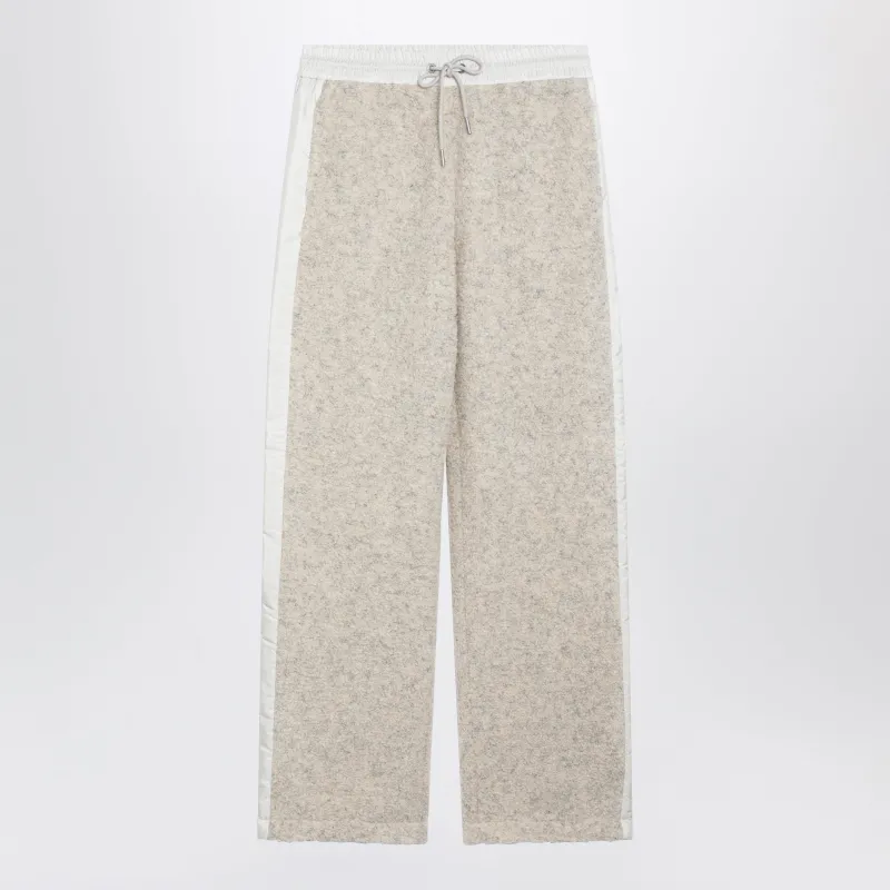 Ivory Bouclé Trousers made by Moncler