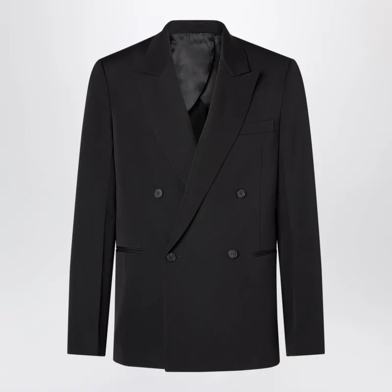 Black Blazer In Virgin Wool made by Fendi