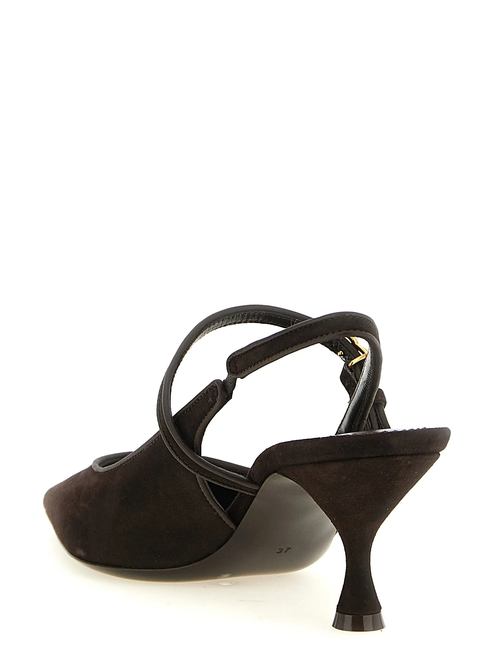 Suede Slingbacks Pumps Brown sold by Wanan Luxury product image thumbnail 3