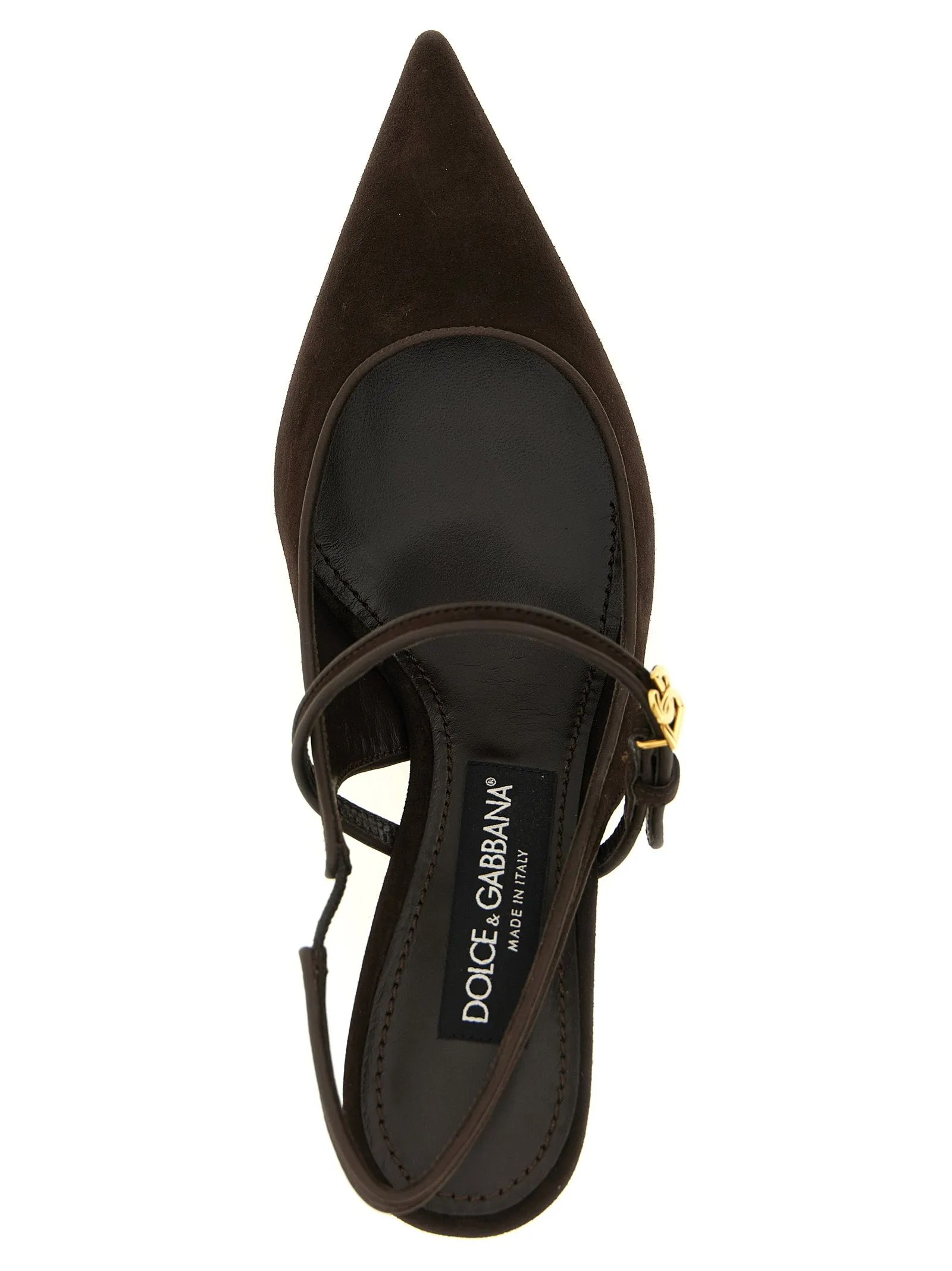 Suede Slingbacks Pumps Brown sold by Wanan Luxury product image thumbnail 4