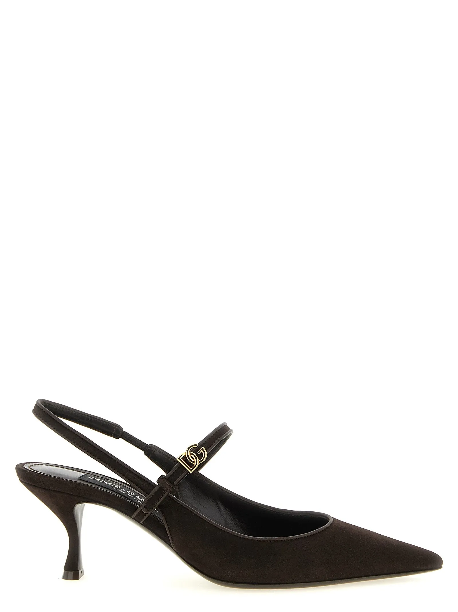 Suede Slingbacks Pumps Brown sold by Wanan Luxury