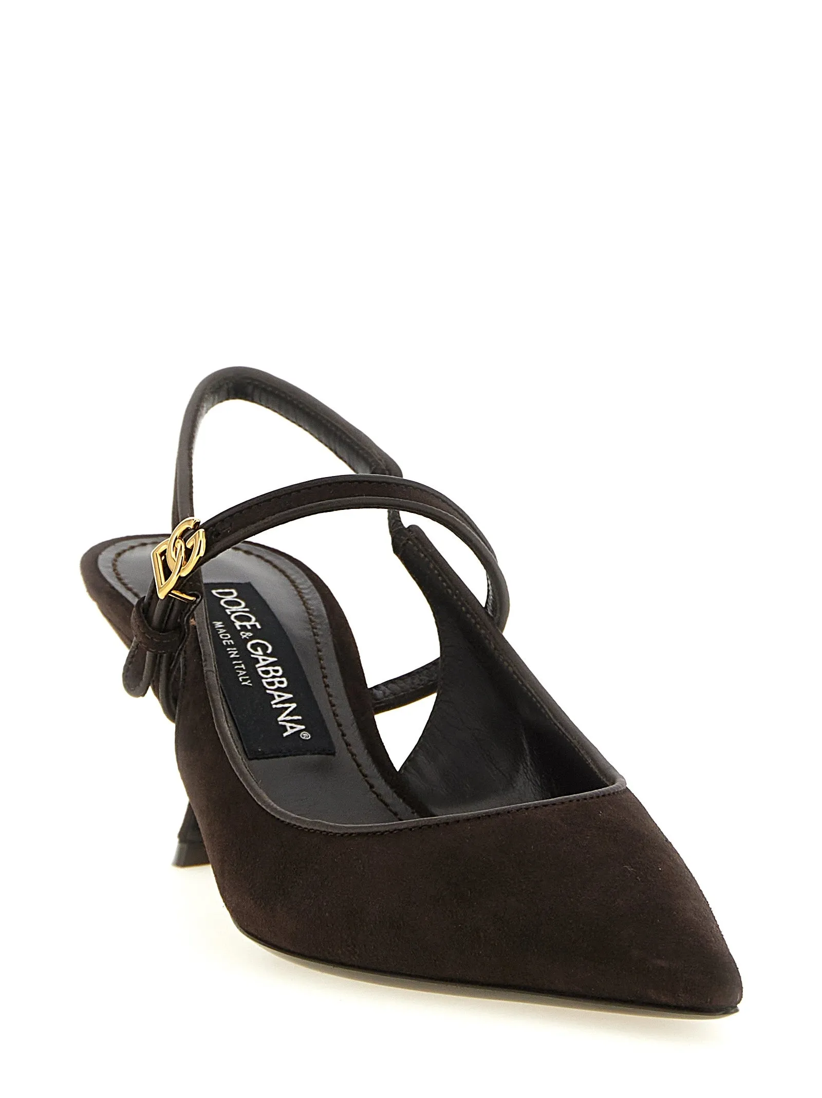 Suede Slingbacks Pumps Brown sold by Wanan Luxury product image thumbnail 2