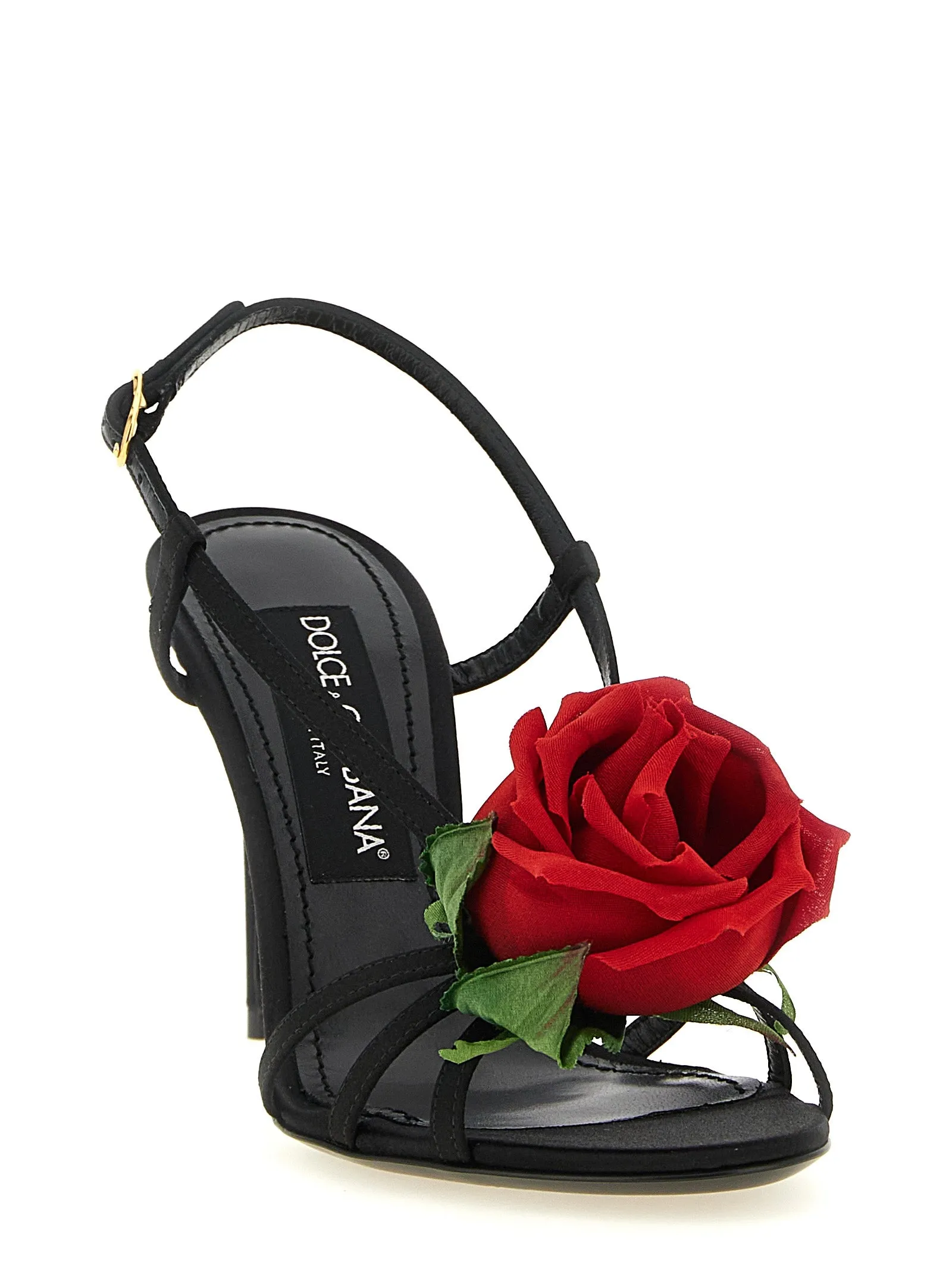 Satin With Flower Sandals Black sold by Wanan Luxury product image thumbnail 2