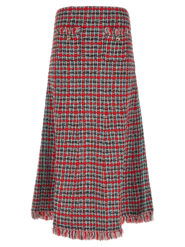 Tweed Skirt Multicolor made by Self-Portrait