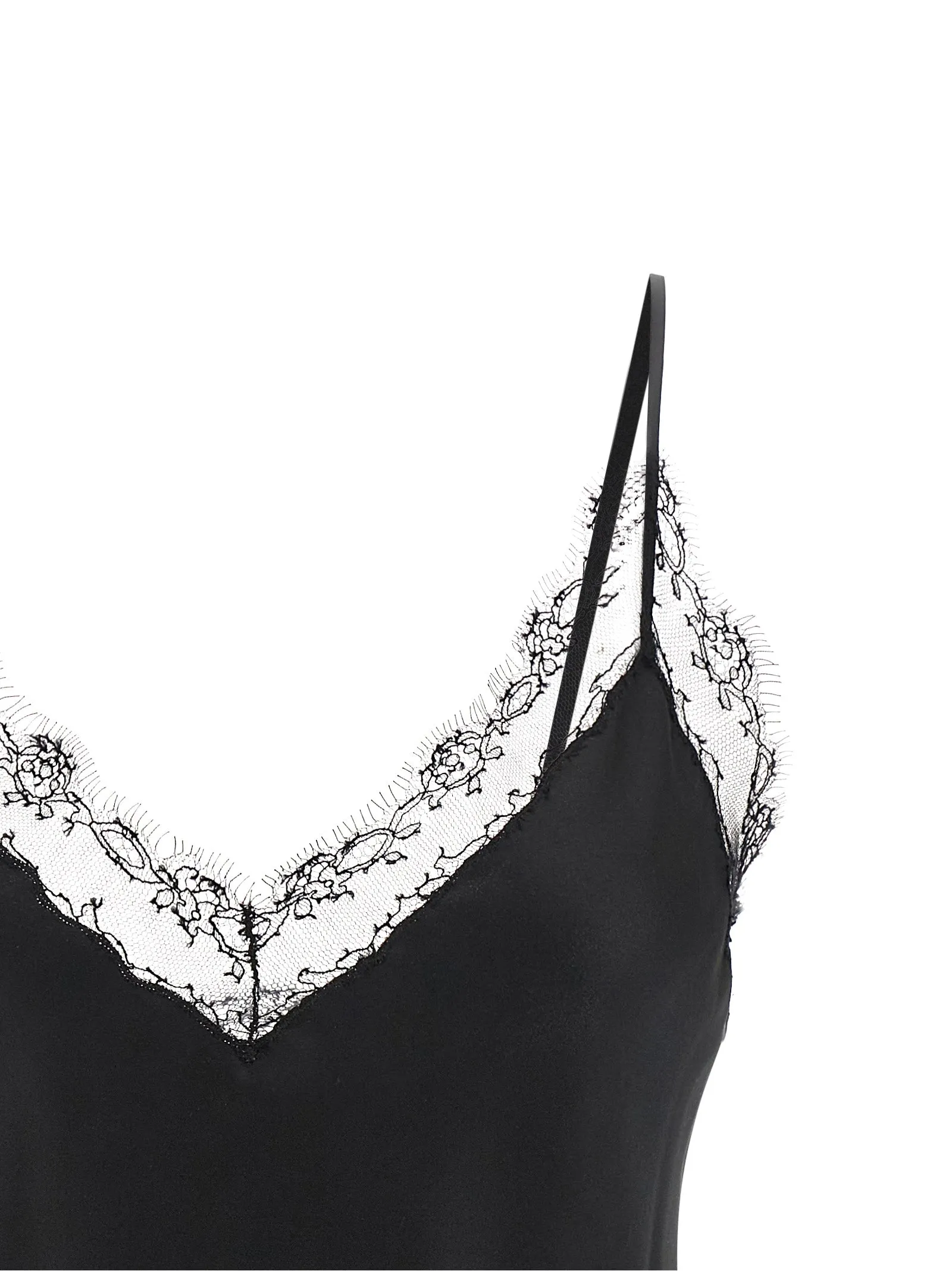 Silk Lingerie Top With Lace Tops Black sold by Wanan Luxury product image thumbnail 3