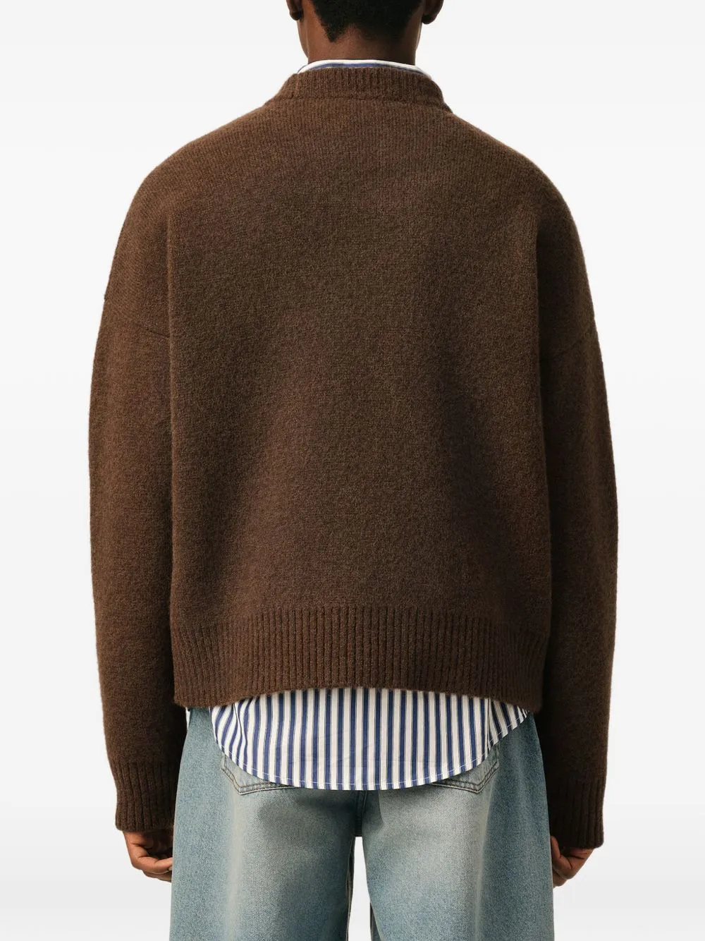 Ami De Coeur Wool Crewneck Sweater sold by Wanan Luxury product image thumbnail 5