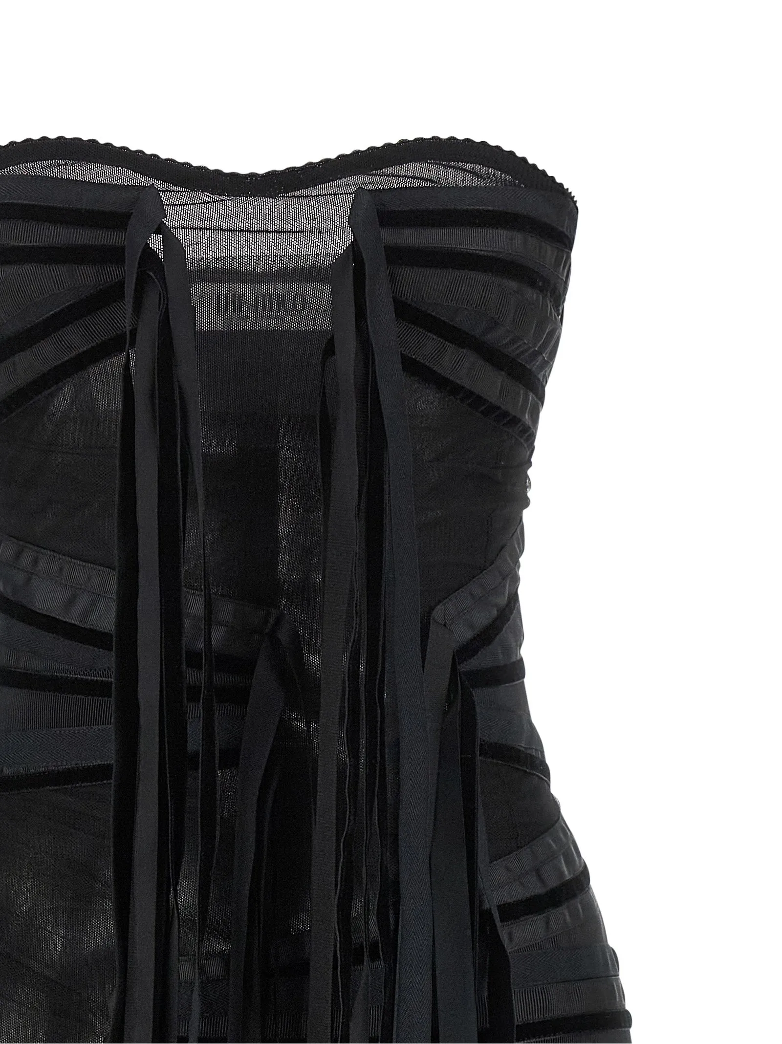 Ribbon Dress Black sold by Wanan Luxury product image thumbnail 3