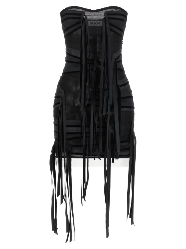 Ribbon Dress Black made by The Attico
