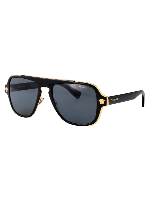 0VE2199 Geometrical Sunglasses made by Versace