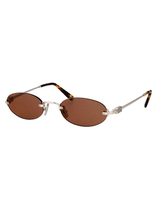 0MU A54S OVAL Sunglasses made by Miu Miu