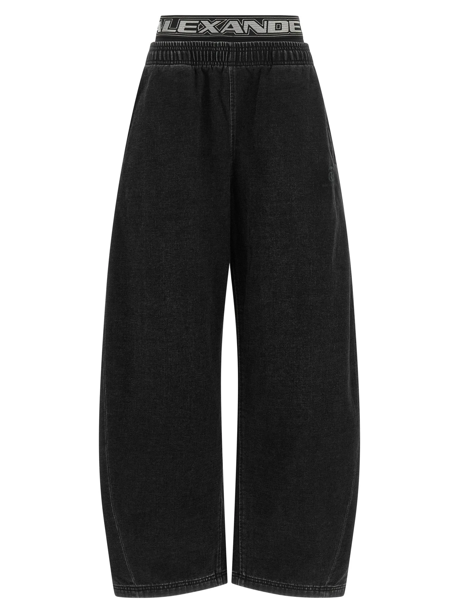 Denim Pants With Elastic Jeans Black sold by Wanan Luxury