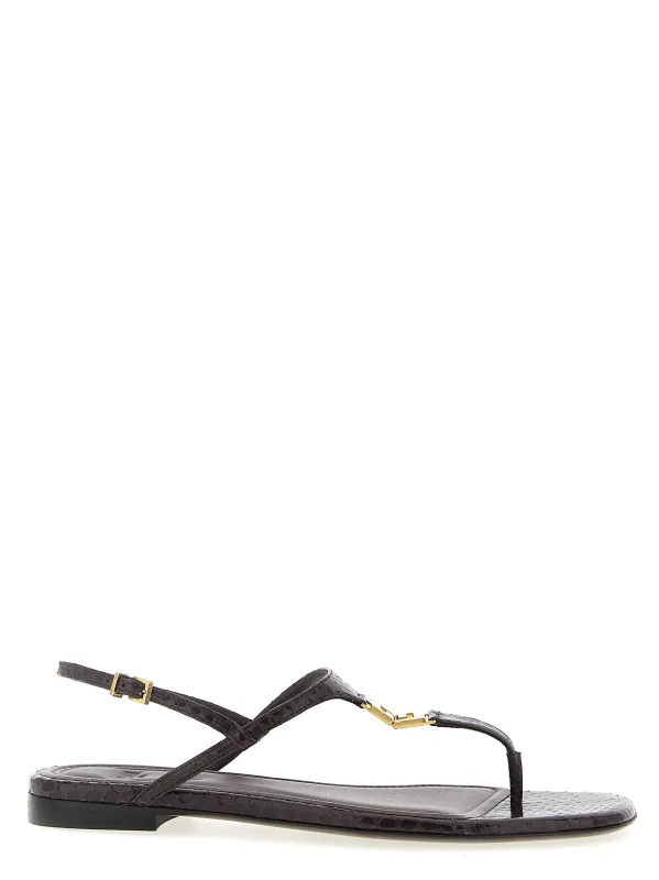 Fendi Ffold Sandals Purple made by Fendi