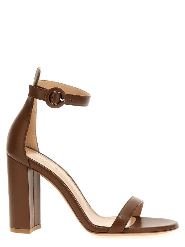 Gaeta Sandals Brown made by Gianvito Rossi
