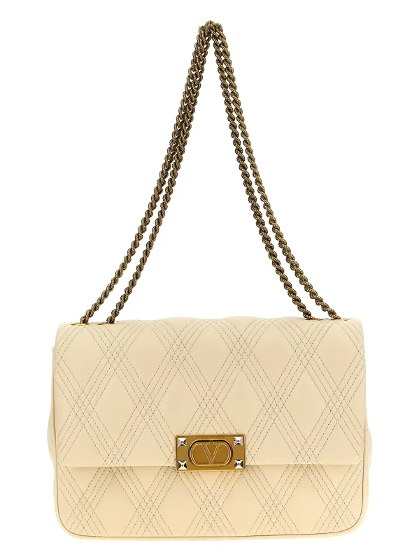 Quiltie 67 Shoulder Bags White made by Valentino Garavani