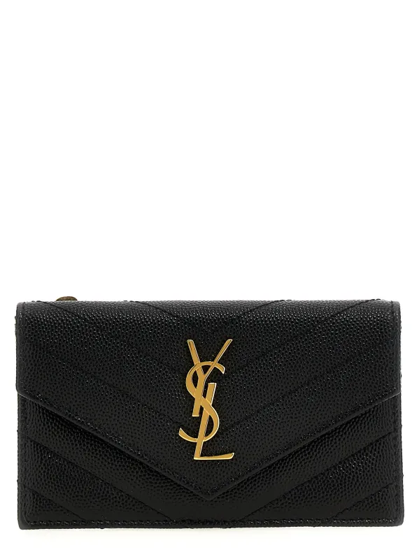 Cassandre Wallets And Card Holders Black made by Yves Saint Laurent