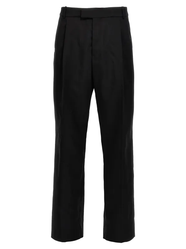 Gabardine Wool Pants Black made by Alexander McQueen