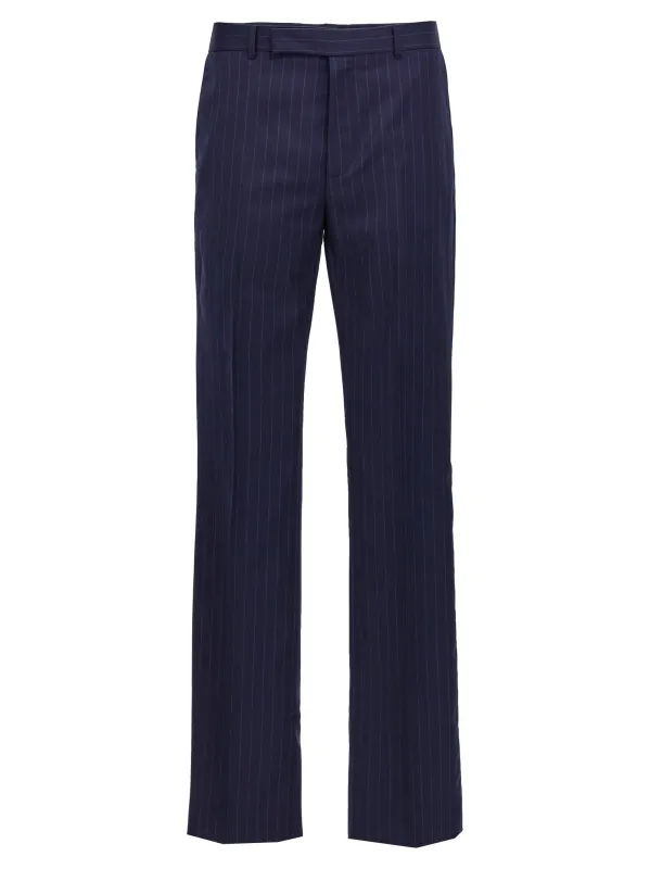 Pinstripe Pants Blue made by Givenchy