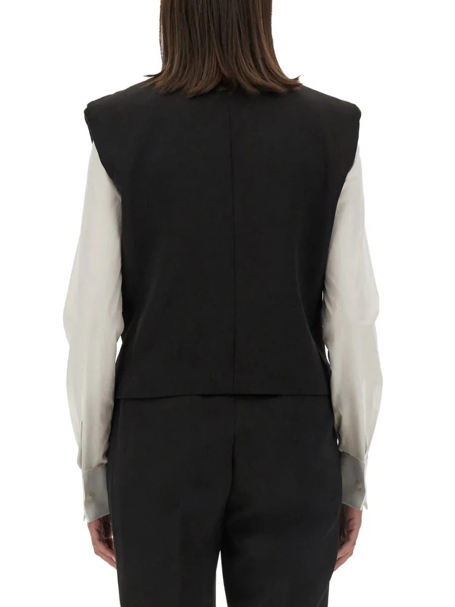 Double-Breasted Sleeveless Jacket sold by Wanan Luxury product image thumbnail 3