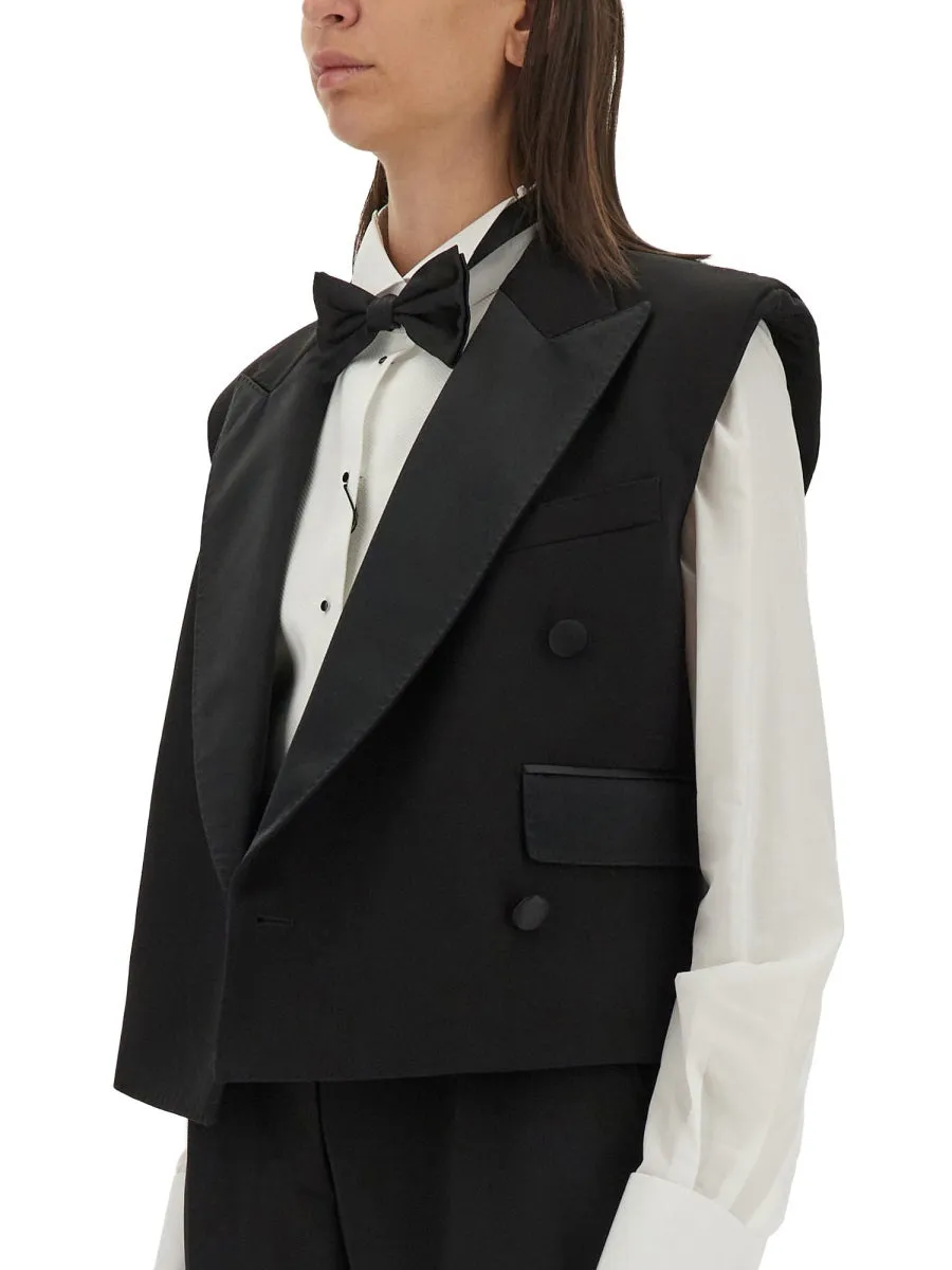 Double-Breasted Sleeveless Jacket sold by Wanan Luxury product image thumbnail 4