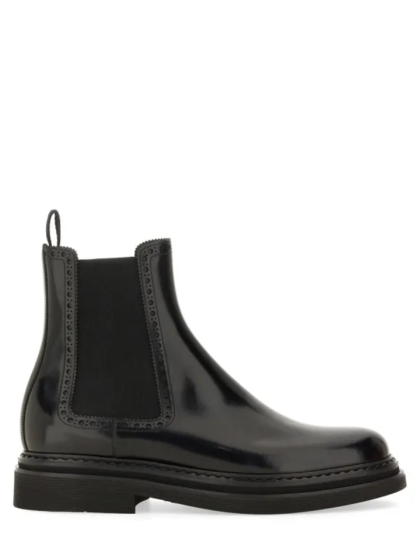 Brushed Leather Boot made by Dolce & Gabanna