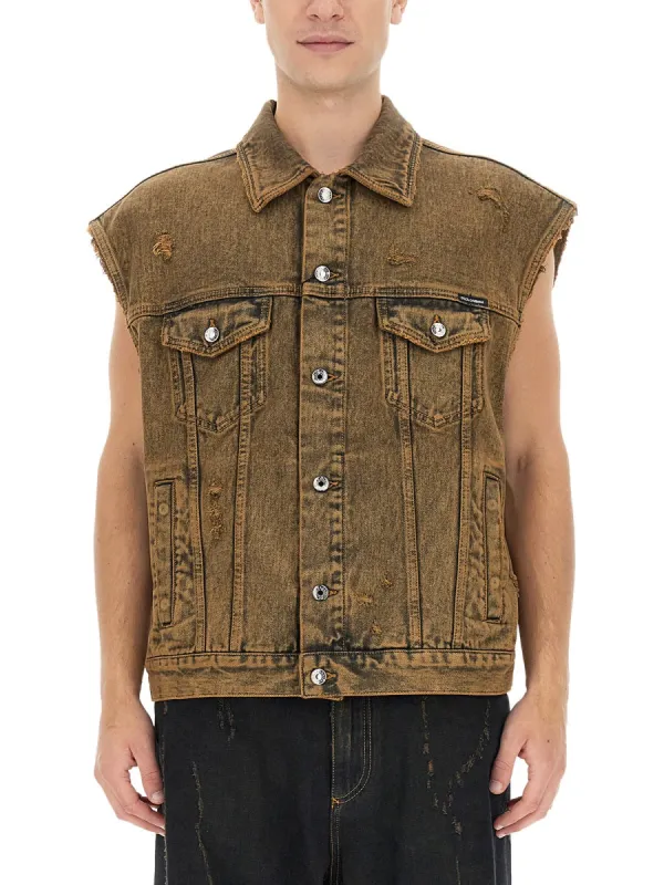 Denim Vest made by Dolce & Gabanna