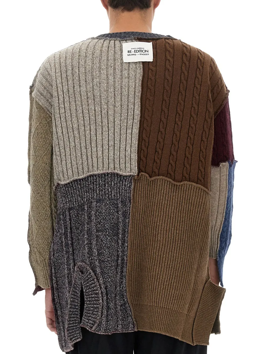 Patchwork Cardigan sold by Wanan Luxury product image thumbnail 3
