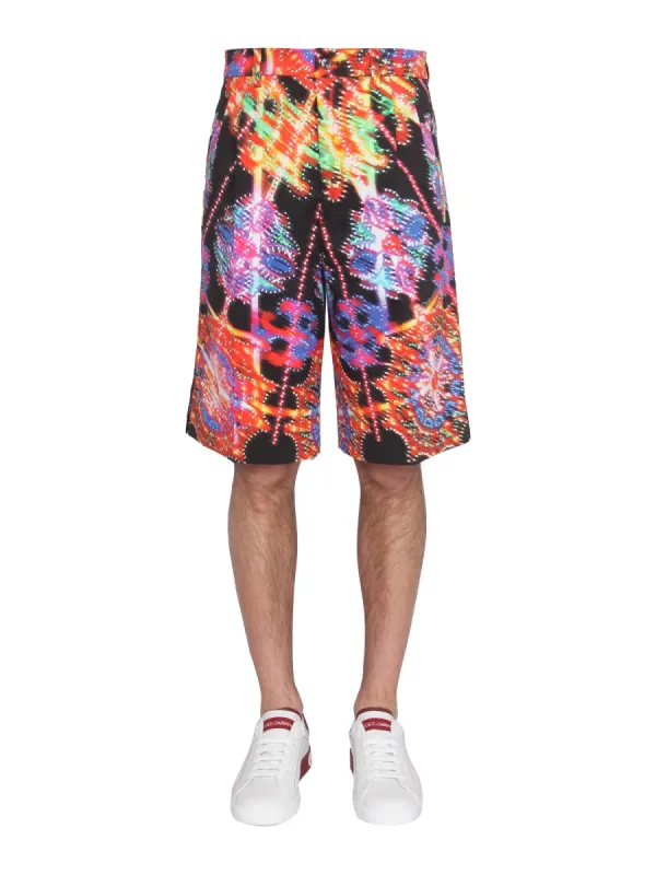 Bermuda With Luminary Print made by Dolce & Gabanna
