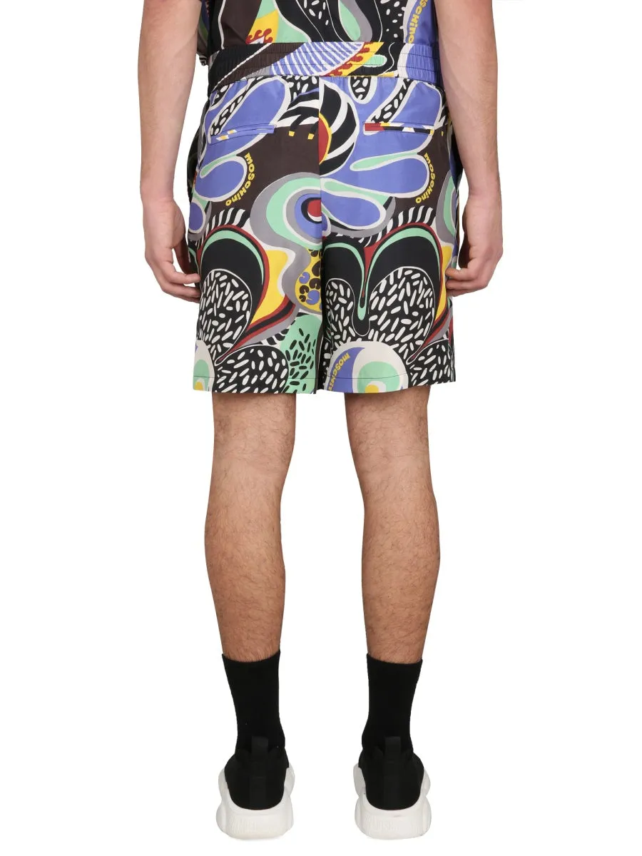 Psychedelic Print Bermuda Shorts sold by Wanan Luxury product image thumbnail 4
