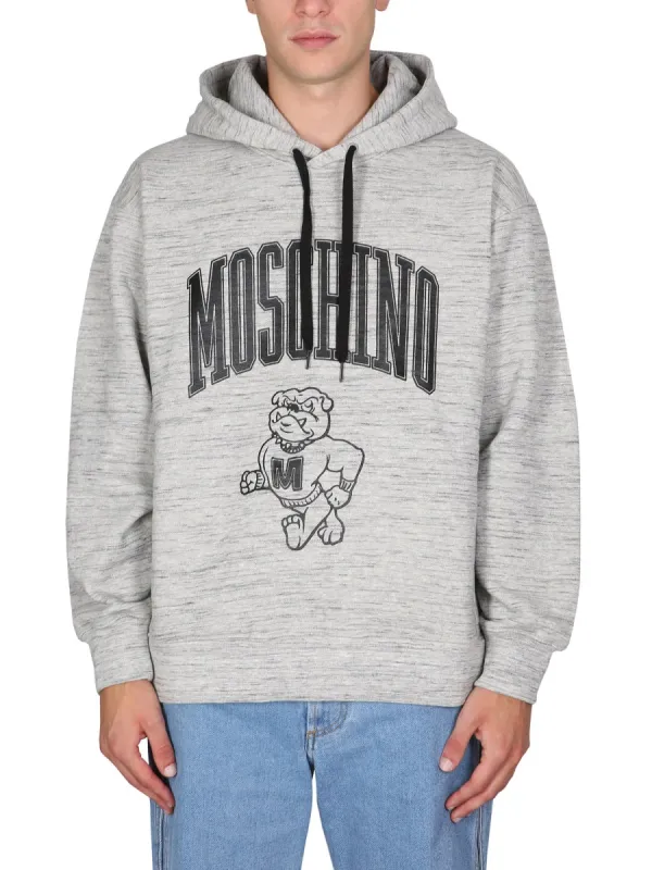 Sweatshirt With Logo Print made by Moschino