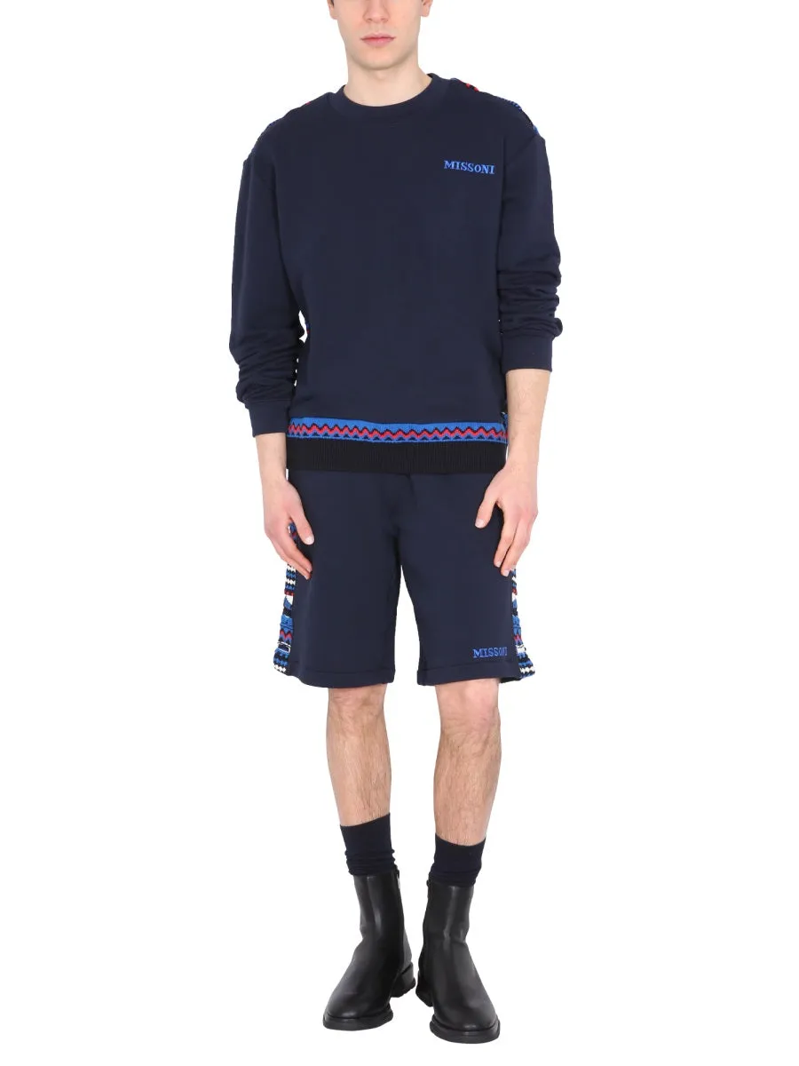 Embroidered Logo And Jacquard Insert Bermuda sold by Wanan Luxury product image thumbnail 2