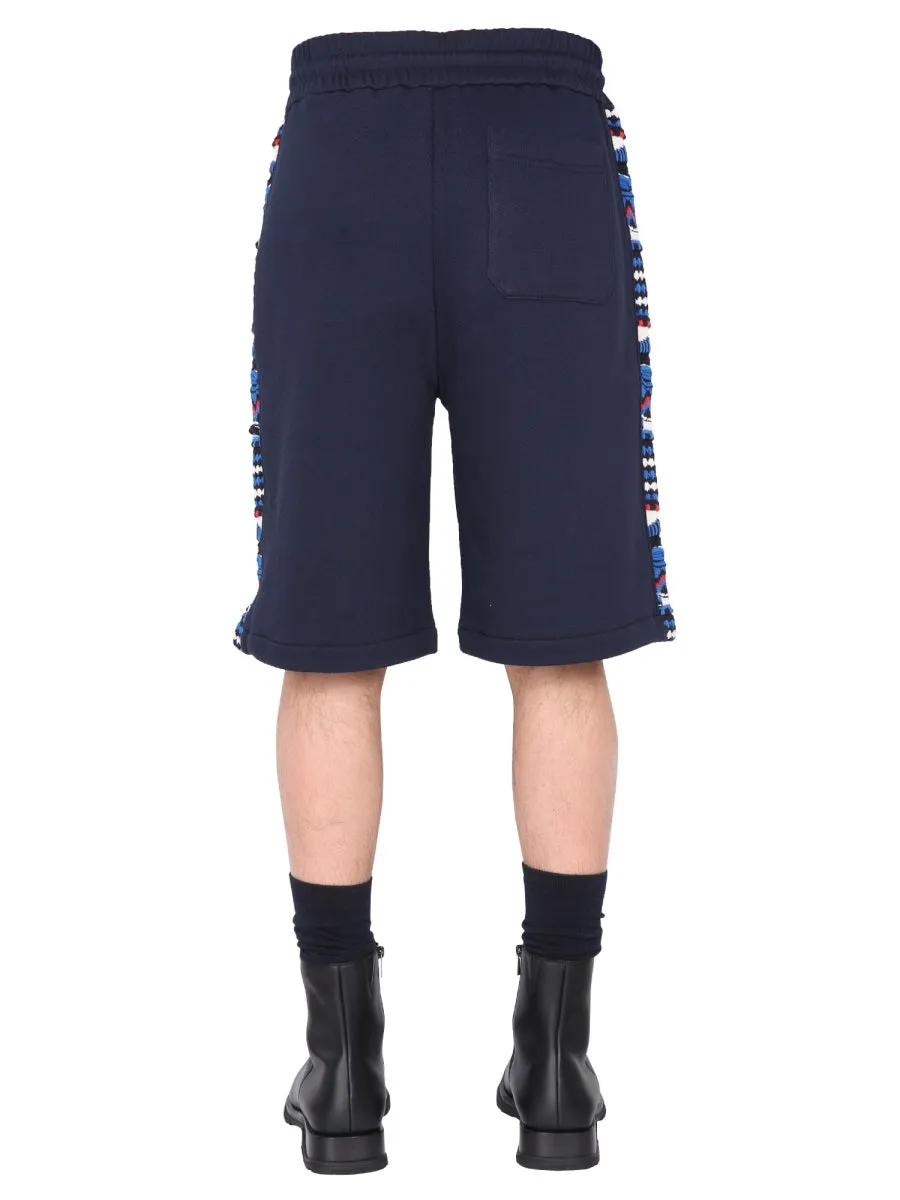 Embroidered Logo And Jacquard Insert Bermuda sold by Wanan Luxury product image thumbnail 4