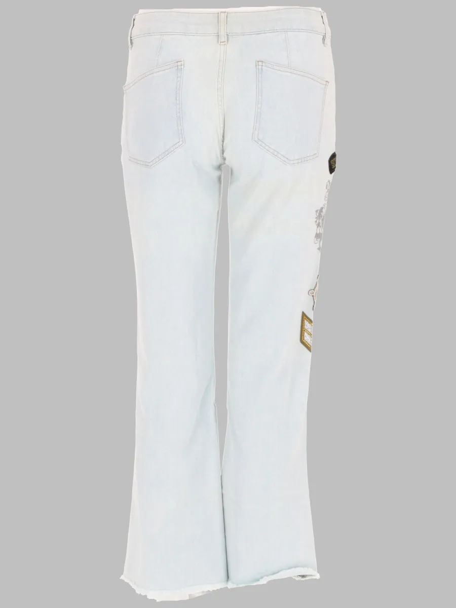 Jeans Con Patch E Stampa sold by Wanan Luxury product image thumbnail 2