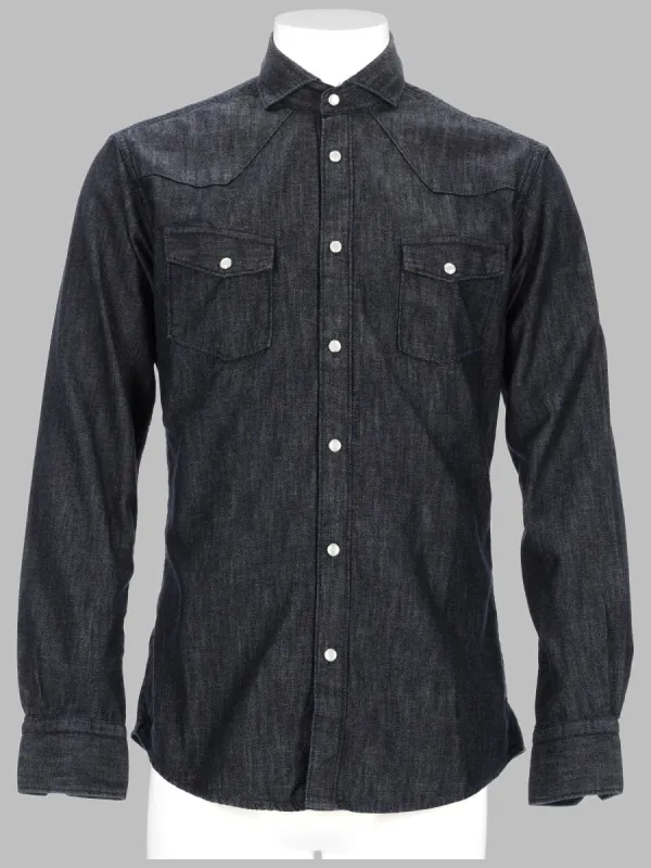 Camicia In Denim Di Cotone made by Brian Dales