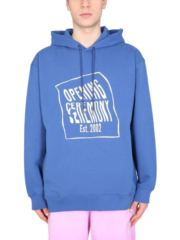 Sweatshirt With Logo Box made by Opening Ceremony
