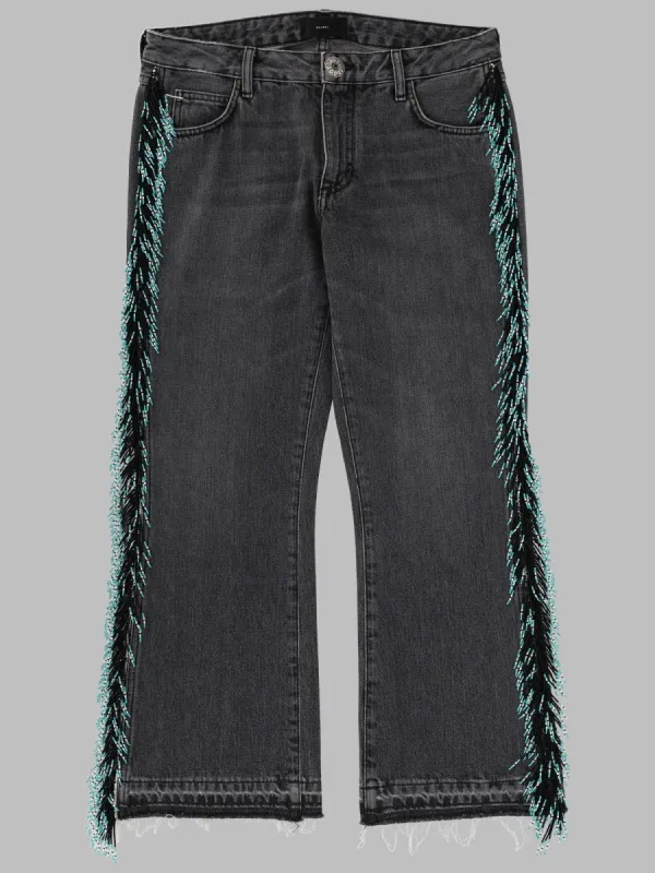 Jeans Con Frange Di Perline made by ALANUI