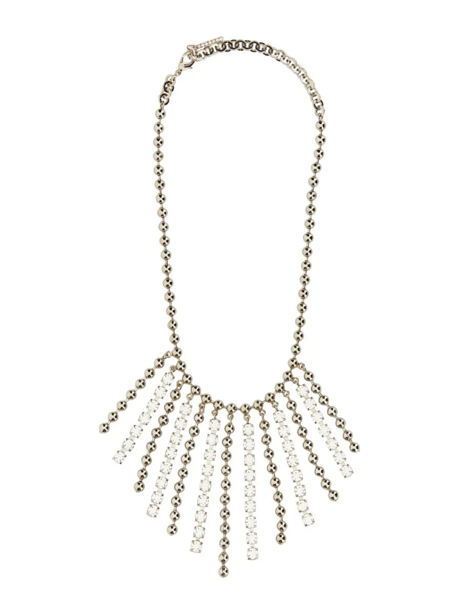 Collana In Cristallo E Catena Con Frange sold by Wanan Luxury