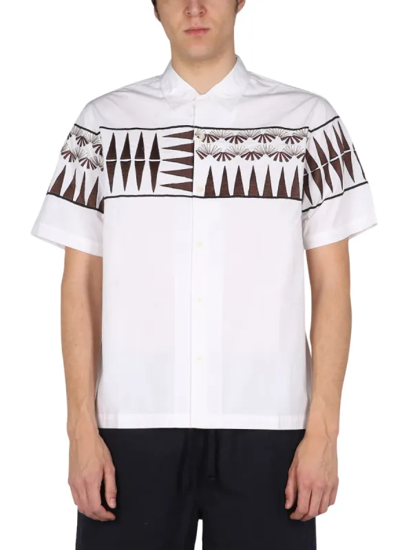 Shirt With Embroidery made by Universal Works