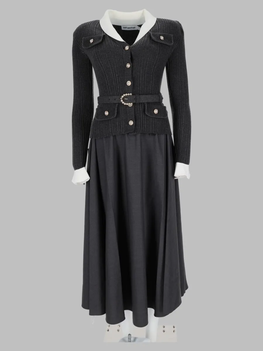 Abito Midi In Twill Di Maglia sold by Wanan Luxury