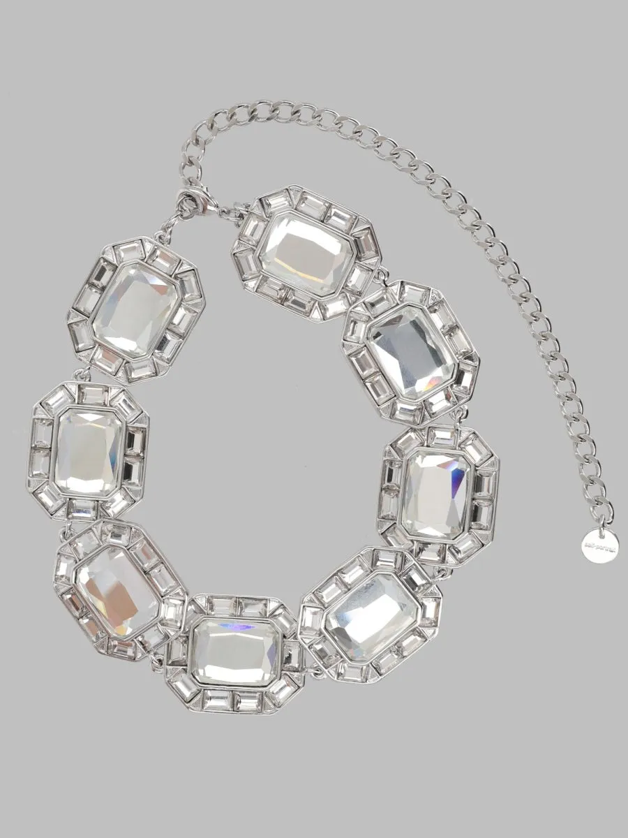 Collana Girocollo Con Maxi Cristalli sold by Wanan Luxury