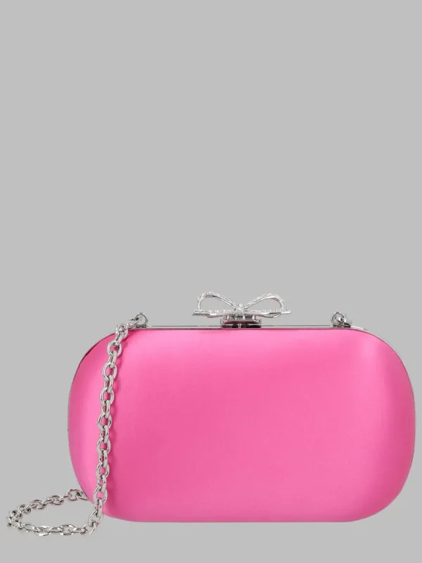 Clutch In Raso Con Fiocco made by Self-Portrait