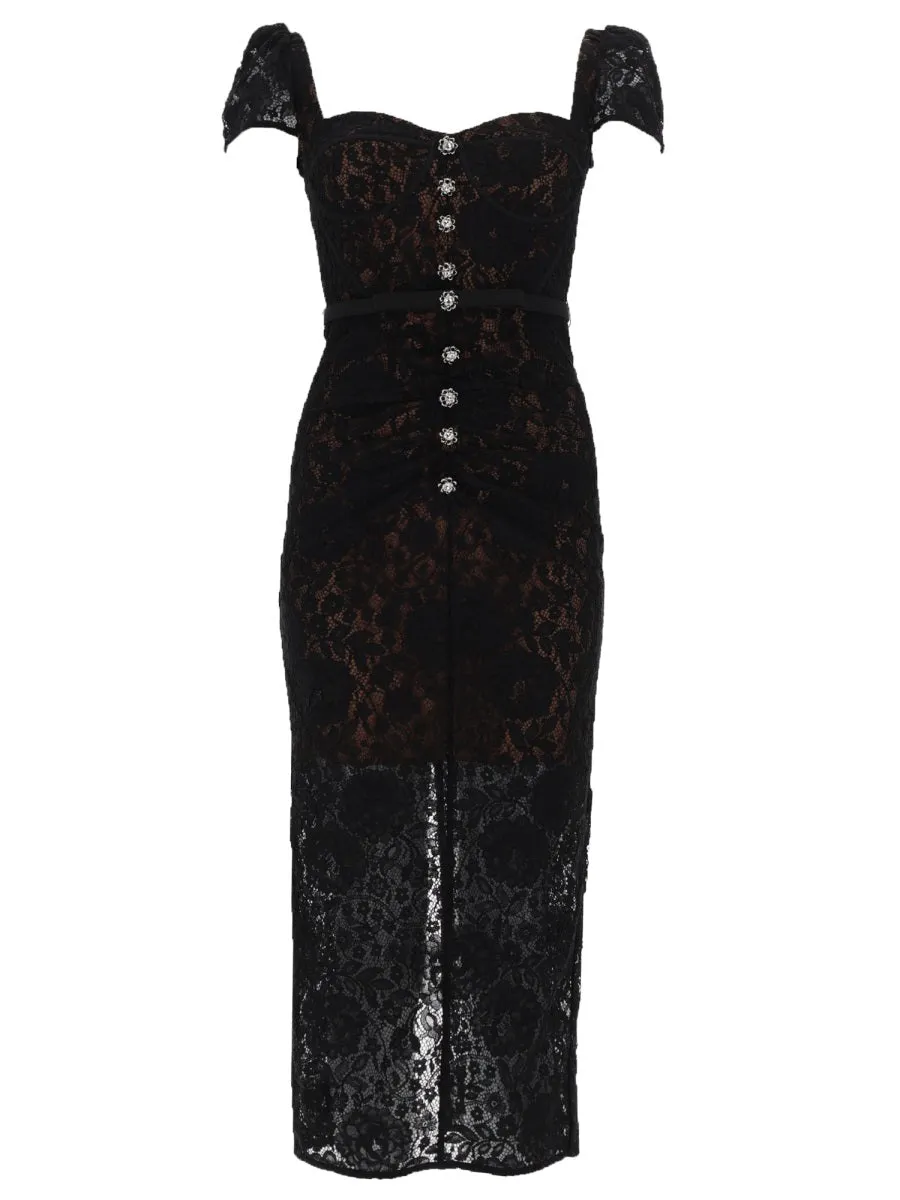 Lace Midi Dress sold by Wanan Luxury