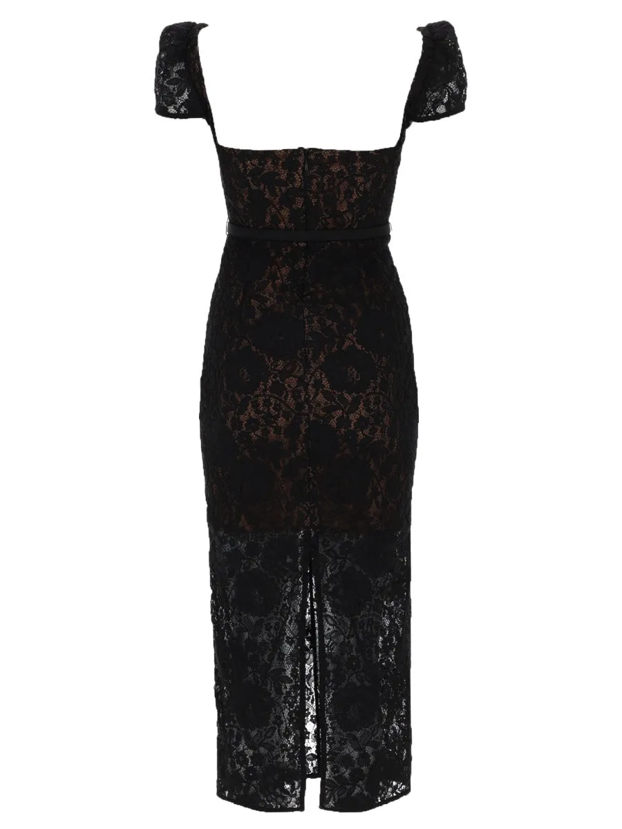Lace Midi Dress sold by Wanan Luxury product image thumbnail 2